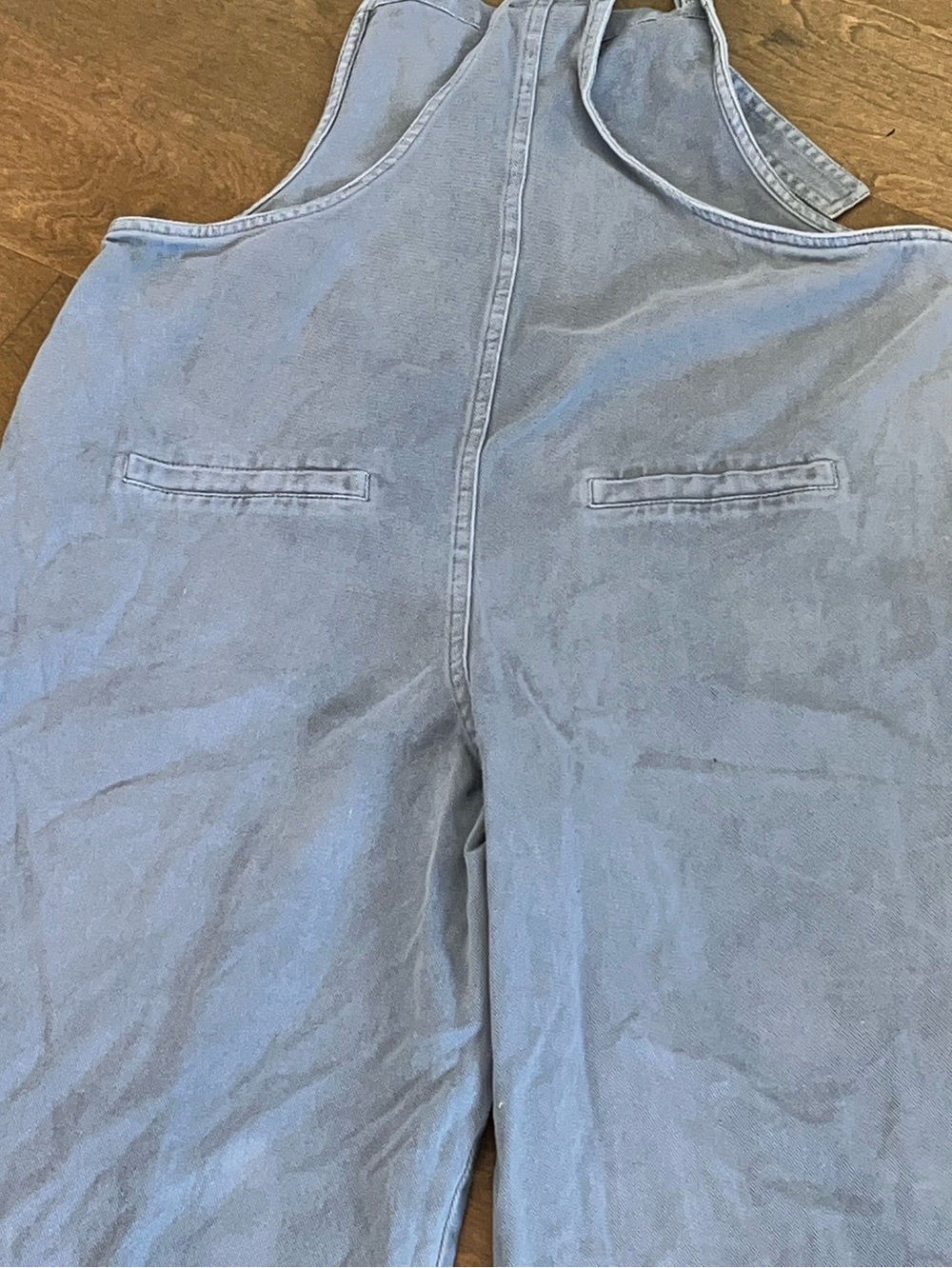 Miou Muse Women’s Overalls / Romper Light Blue Cotton Size Small - Picture 8 of 12